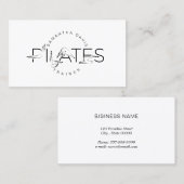 Pilates Instructor Pilates Business Card 名刺 (正面/裏面)