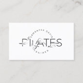 Pilates Instructor Pilates Business Card 名刺 (正面)