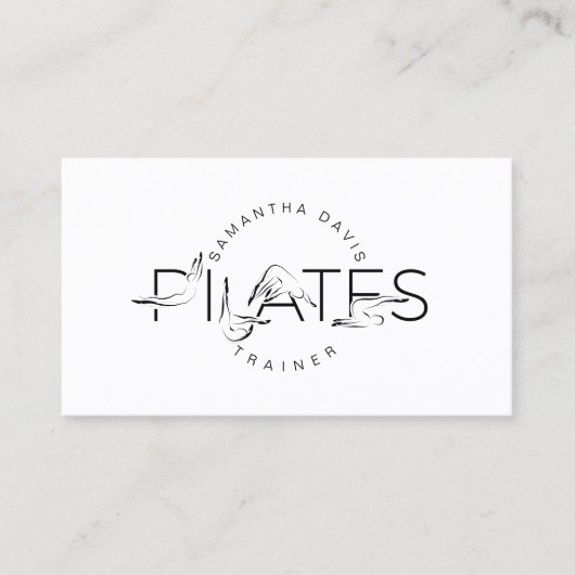 Pilates Instructor Pilates Business Card 名刺 (正面)