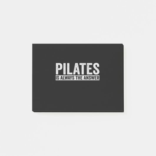 Pilates Is Always The Answer Funny Gift ポストイット (正面)
