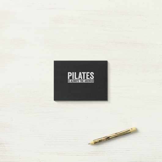 Pilates Is Always The Answer Funny Gift ポストイット (デスク上)