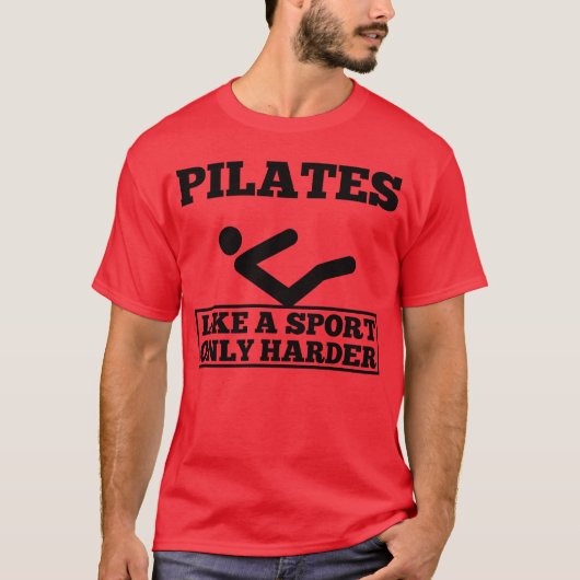 Pilates Like A Sport Only Harder Contrology Yoga f Tシャツ (正面)