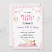 Pilates party invitation 招待状 (正面)