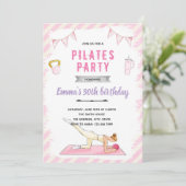 Pilates party invitation 招待状 (スタンド正面)