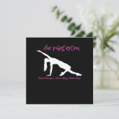 Pilates Pilatisten Sport Fitness Gift 招待状 (スタンド正面)