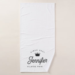 Pilates Princess Simple Modern Chic バスタオル