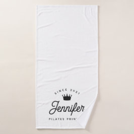 Pilates Princess Simple Modern Chic バスタオル
