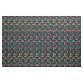 Pilates Reformer Santa Seamless Christmas Patterns ファブリック (ファットクウォーター)