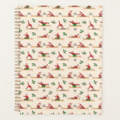 Pilates Reformer Santa Seamless Christmas Patterns プランナー手帳 (正面)