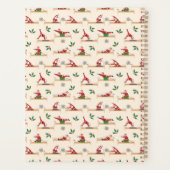 Pilates Reformer Santa Seamless Christmas Patterns プランナー手帳 (裏面)