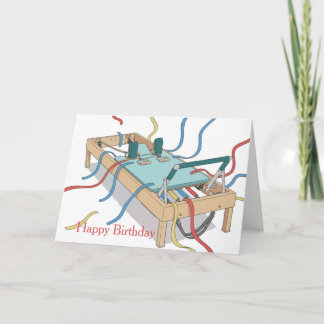 Pilates Reformer Streamer Birthday カード