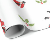 Pilates Santa Seamless Christmas Patterns ラッピングペーパー (ロールコーナー)