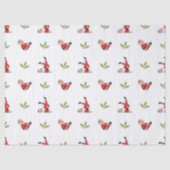 Pilates Santa Seamless Christmas Patterns 薄葉紙 (正面)