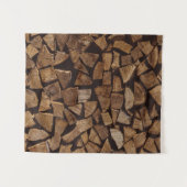 Pile of firewoods タペストリー (正面(横))