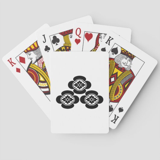 Pile of three mokkos playing cards トランプ (裏面)