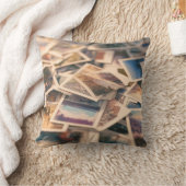 Pile of Vintage Photographs クッション (ブランケット)