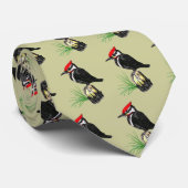 Pileatedのキツツキのタイ ネクタイ (ロール)
