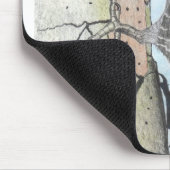 Pileatedのキツツキのマウスパッド マウスパッド (コーナー)