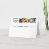 Pileatedのキツツキ、ジョン・ジェームズ・オーデュボン カード (裏面)