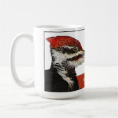 Pileatedの武装隊のPileatedのキツツキのマグ コーヒーマグカップ (左)