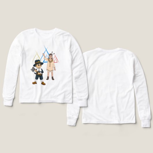 Pilgrim and Indian  (デザイン 正面＆背面)