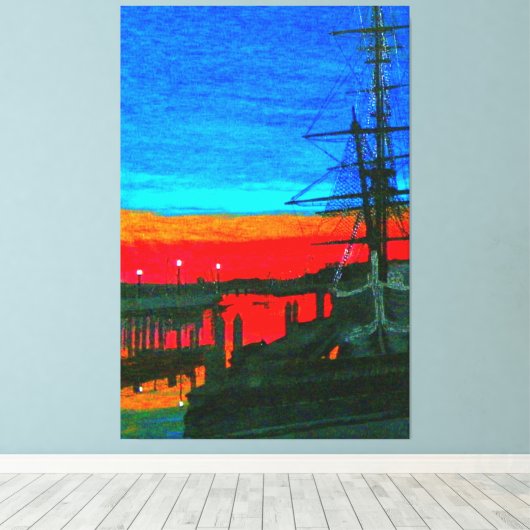 Pilgrim at dawn Dana point キャンバスプリント (インサイチュ (ウッドフロア))