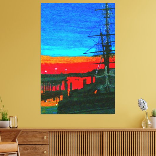 Pilgrim at dawn Dana point キャンバスプリント (インサイチュ (リビング))