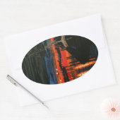 Pilgrim at dawn Dana point 楕円形シール (封筒)