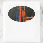 Pilgrim at dawn Dana point 楕円形シール (バッグ)