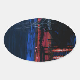 Pilgrim at dawn Dana point 楕円形シール