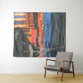 Pilgrim at dawn Dana point harbor タペストリー (インサイチュ(横))