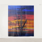 Pilgrim at dawn Dana point harbor タペストリー (正面)