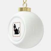 Pilgrim CatオーバーサイズTシャツ セラミックボールオーナメント (右)