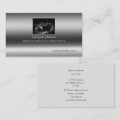 Pilgrim Compact Signing on metallic-effect 名刺 (正面/裏面)