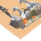 Pilgrim & Indian Ducks Thanksgiving ショートテーブルランナー (コーナー)