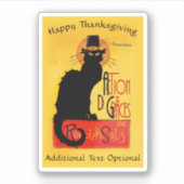 Pilgrim Le Chat Noir Thanksgiving  シール (正面)
