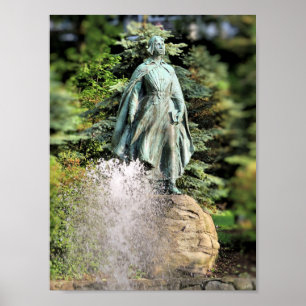 Pilgrim Maiden, Brewster Gardens, Plymouth print ポスター