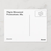 Pilgrim Monument – ローマの州都。 ポストカード (裏面)