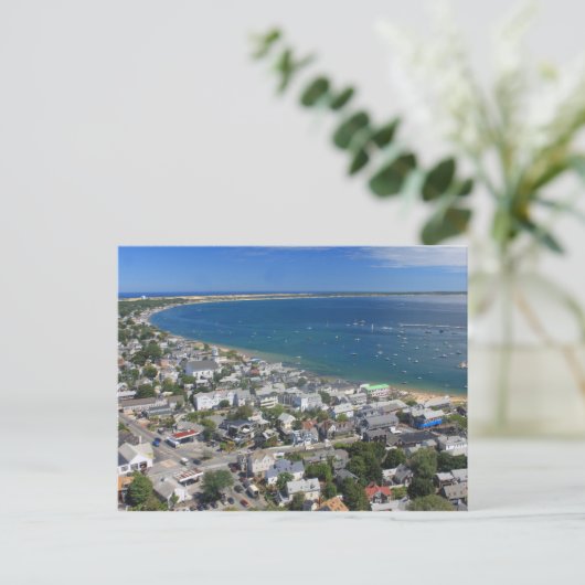 Pilgrim Monument Cape Codからのビュー ポストカード (スタンド正面)