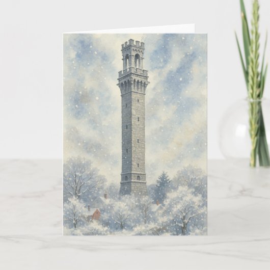 Pilgrim Monument in the Winter シーズンカード (正面)