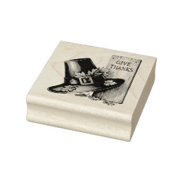Pilgrim’s Grace – Vintage Hat with “Give Thanks”  ラバースタンプ