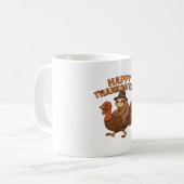 Pilgrim Sloth on Turkey Thanksgiving Classic T-Shi コーヒーマグカップ (正面左)