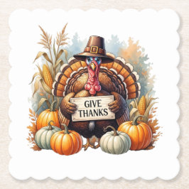 Pilgrim Spirit & Pumpkin Joy ペーパーコースター