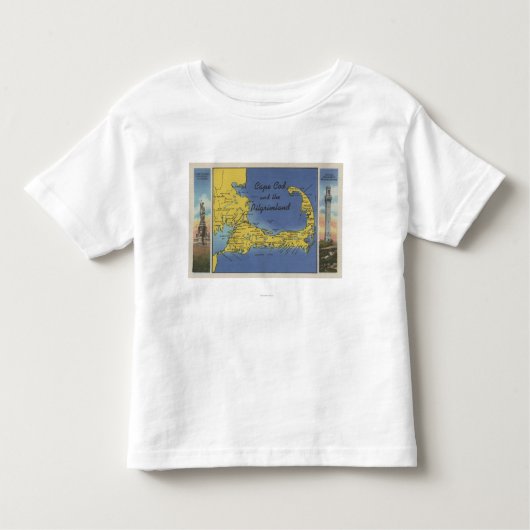 Pilgrimlandの詳しい地図 トドラーTシャツ (正面)