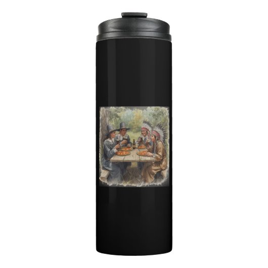 Pilgrims and Indians Pepperoni Pizza Dark Beer タンブラー (正面)