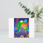 Piliero著夜編み物 ポストカード (スタンド正面)