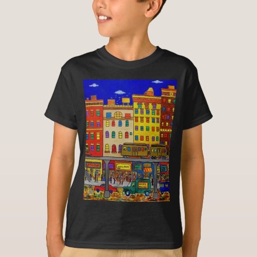 Piliero著幼年期ブロンクス6 Tシャツ (正面)