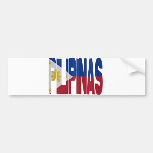 Pilipinas - Philippines バンパーステッカー (正面)