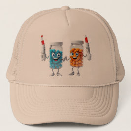 Pill Bottle Cartoon Hat キャップ
