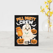 Pill Party Crew 調剤技術 ゴースト看護師 パンプキン カード (黄色い花)